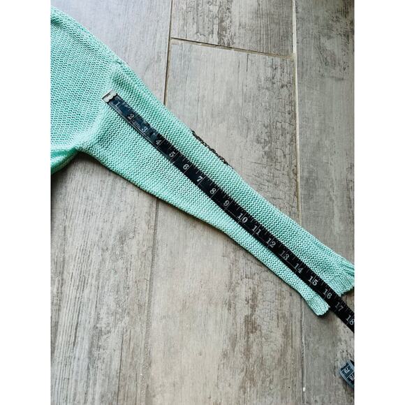 $70 TOBI Mint Sweater Jumper Long Seeve Knit Top Shirt Sequin Elbow Slouchy M - Picture 6 of 9